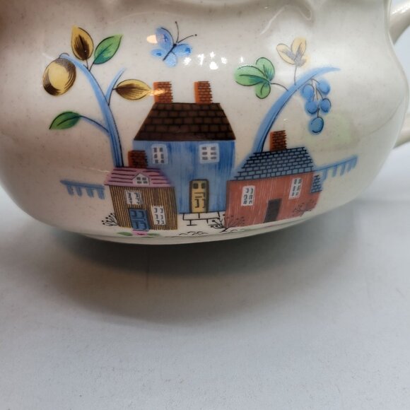 Vintage Heartland Gravy Boat Salt Pepper Shakers Floral Country House Design - Picture 8 of 10